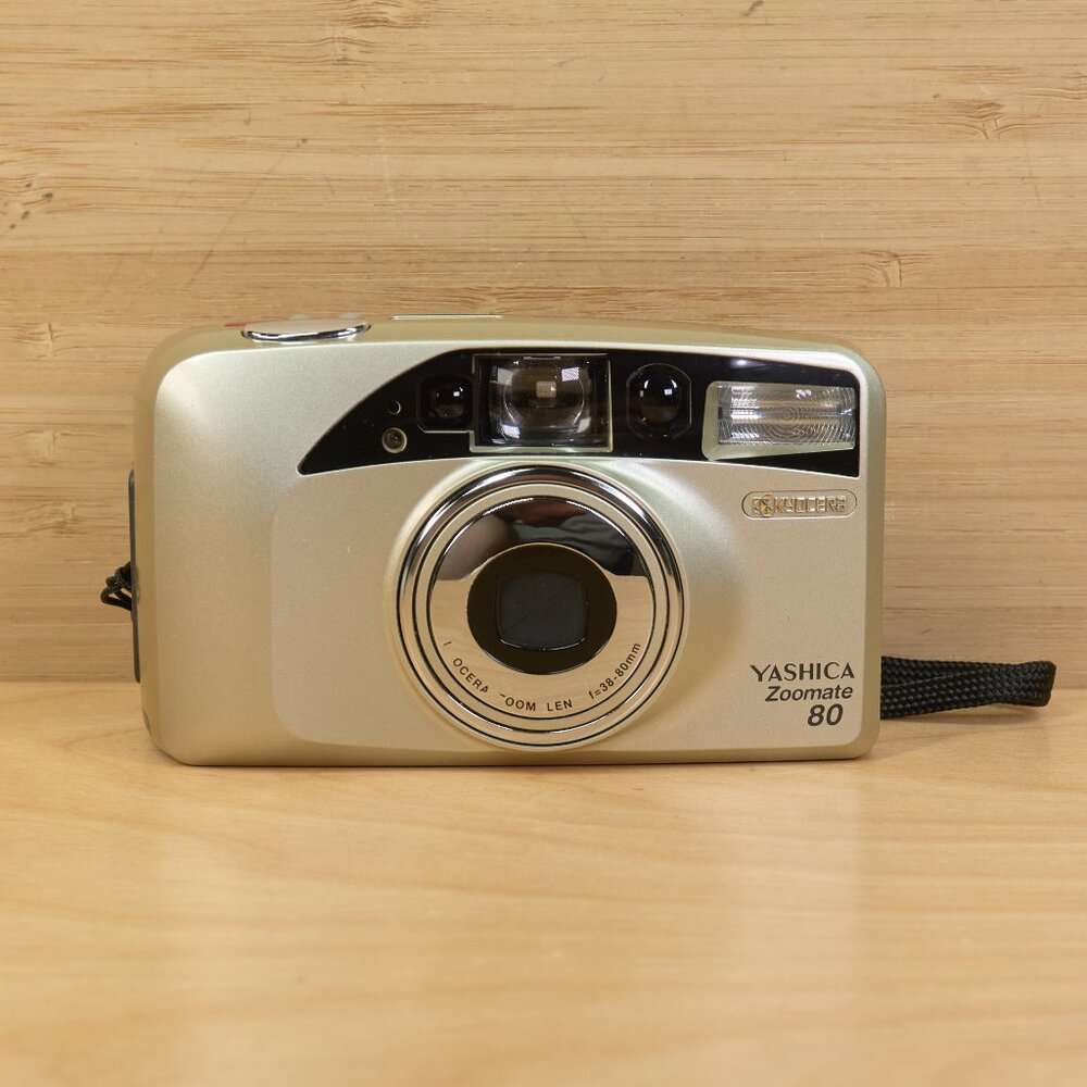 Vintage Yashica Zoomate 80 35 mm Point‑and‑Shoot Film Camera / Tested & Working